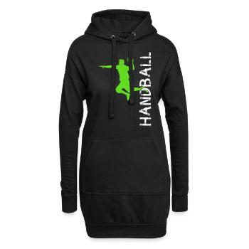 Handball Spieler Team - Hoodie-Kleid - Schwarz - Vorne