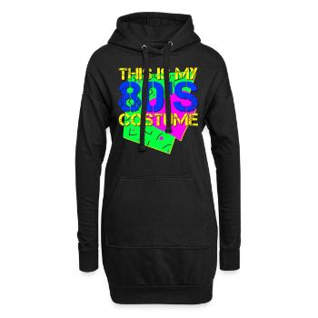 C'est mon costume des années 80 - Sweat-shirt à capuche long Femme - noir - Devant