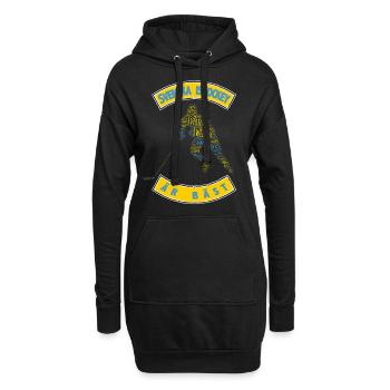 Hockey sur glace en Suède - Sweat-shirt à capuche long Femme - noir - Devant