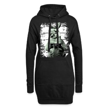 Gefängnis Känguru Beuteltier lustig - Hoodie-Kleid - Schwarz - Vorne