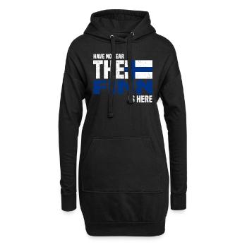 Finnland - Hoodie-Kleid - Schwarz - Vorne