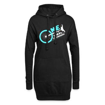 Conducteur de monocycle - Sweat-shirt à capuche long Femme - noir - Devant