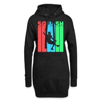 Squash - Hoodie-Kleid - Schwarz - Vorne
