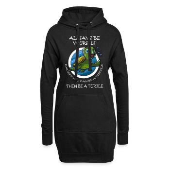 Lustiger Schildkröten Spruch T-Shirt Geschenk - Hoodie-Kleid - Schwarz - Vorne