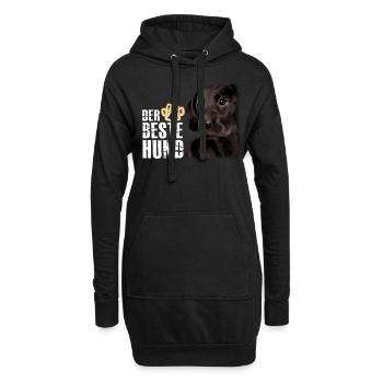 Der Beste Hund - Labrador Braun - Hoodie-Kleid - Schwarz - Vorne