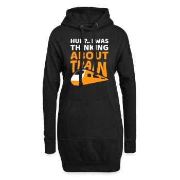 Zug Zuege Fan - Hoodie-Kleid - Schwarz - Vorne