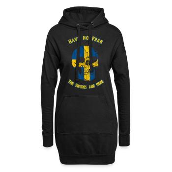 Schweden - Hoodie-Kleid - Schwarz - Vorne