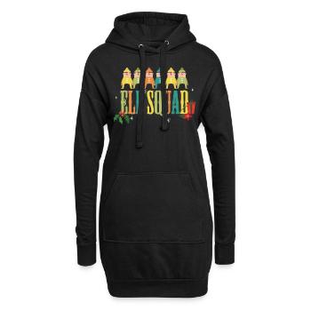Christmas - Elf Squad Christmas Gift - Hoodie Dress - black - Front