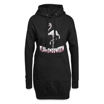 Flamingo Flamingo Halloween Costume Cadeau - Sweat-shirt à capuche long Femme - noir - Devant