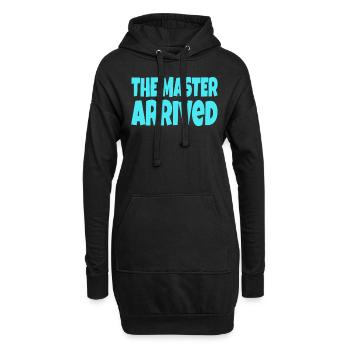 The Master arrived - Hoodie-Kleid - Schwarz - Vorne