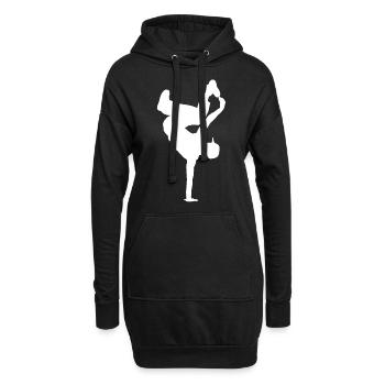 BREAKDANCE SHIRT - Hoodie-Kleid - Schwarz - Vorne
