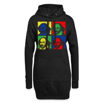 POP ART SHAKESPEARE - Hoodie-Kleid - Schwarz - Vorne