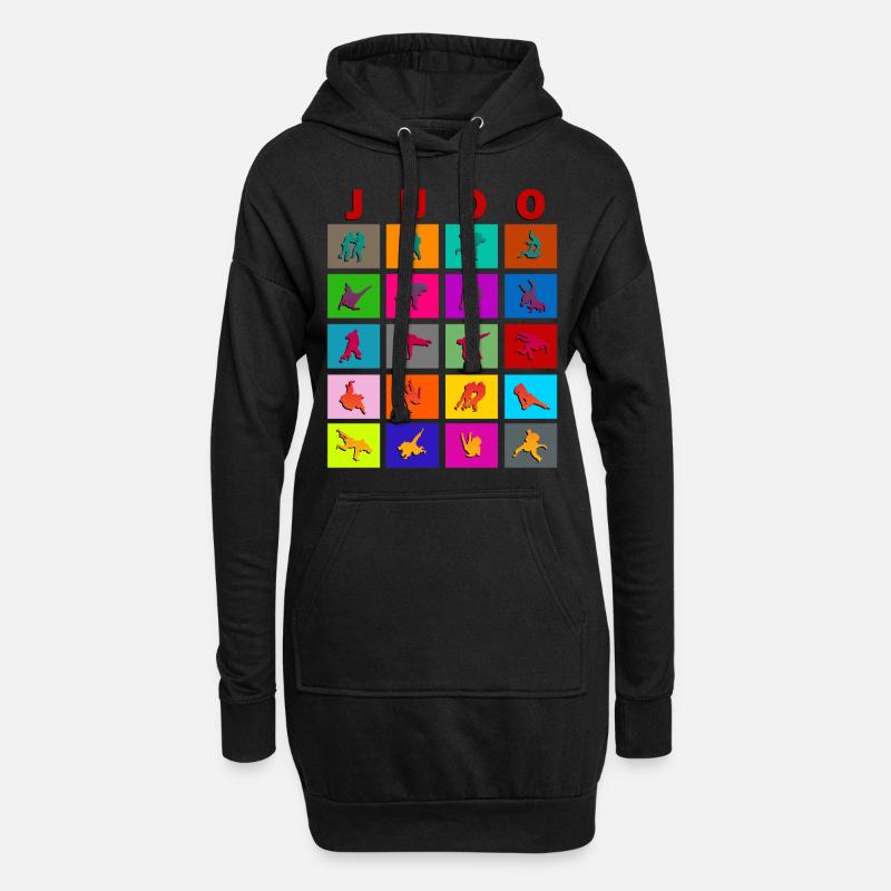 Judo Griffe - Training - Tshirt - Geschenkidee - Hoodie-Kleid - Schwarz