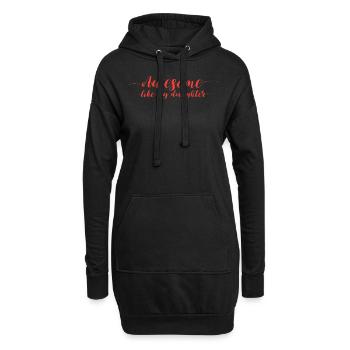 Awesome Like My Daughter - Hoodie Dress - black - Front