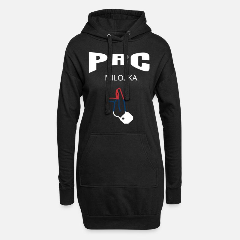 Prc Milojka - Hoodie-Kleid - Schwarz