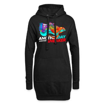Sneakers chaussures chaussures sport cadeau - Sweat-shirt à capuche long Femme - noir - Devant