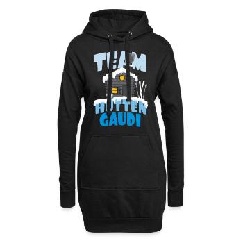 Lustiges Hüttengaudi Ski Winter Männer Geschenk - Hoodie-Kleid - Schwarz - Vorne