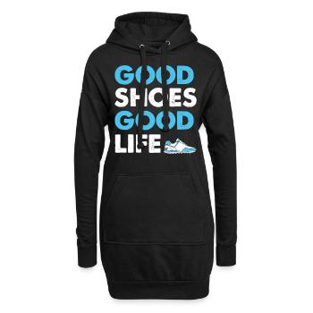 Baskets chaussures sport cadeau - Sweat-shirt à capuche long Femme - noir - Devant