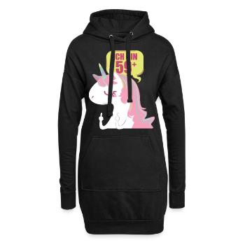 60 60ème anniversaire - Sweat-shirt à capuche long Femme - noir - Devant