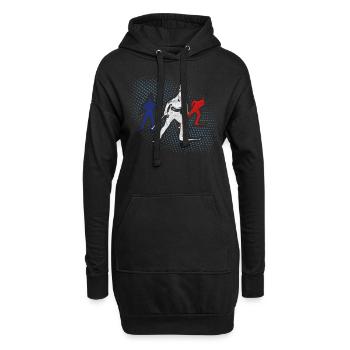 J'adore le cadeau d'hiver de tir tireur d'élite - Sweat-shirt à capuche long Femme - noir - Devant
