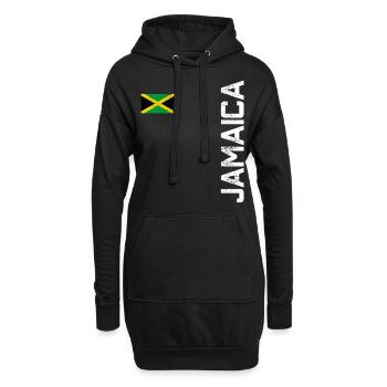 Jamaïque - Sweat-shirt à capuche long Femme - noir - Devant