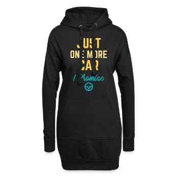 Nur noch ein Auto, das ich verspreche - Hoodie-Kleid - Schwarz - Vorne