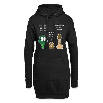 Awesome & Trendy Tshirt Designs Comparison game - Sweat-shirt à capuche long Femme - noir - Devant