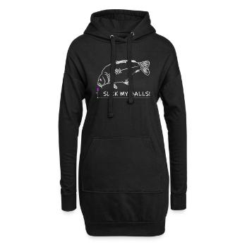 Humour carpe pêche pêche Boilies cadeau - Sweat-shirt à capuche long Femme - noir - Devant