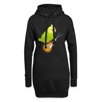 Guitare E-guitare cadeau pour enfants - Sweat-shirt à capuche long Femme - noir - Devant