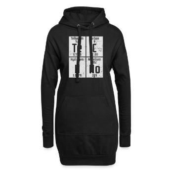 Edm Rave Periodensystem Chemistry Techno Geschenk - Hoodie-Kleid - Schwarz - Vorne