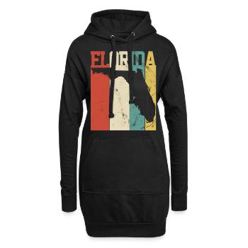 FLORIDA - Hoodie-Kleid - Schwarz - Vorne