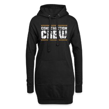 Bauarbeiter Baustelle Team - Hoodie-Kleid - Schwarz - Vorne