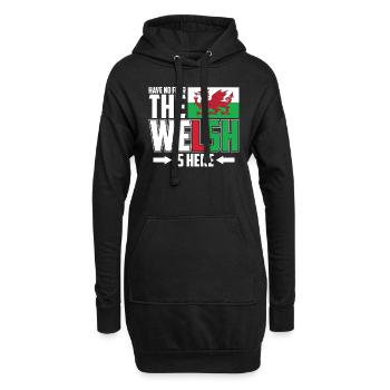 Wales - Hoodie Dress - black - Front