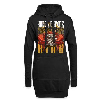 Krabbe - Hoodie-Kleid - Schwarz - Vorne