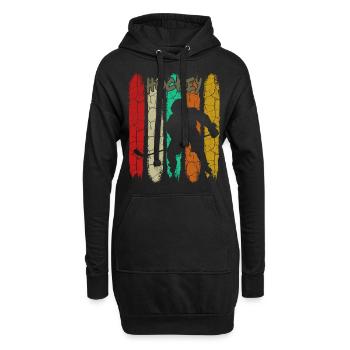 Eishockey - Hoodie-Kleid - Schwarz - Vorne