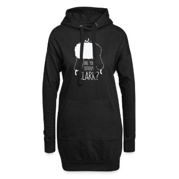 Noël Père Noël Are You Serious Clark - Sweat-shirt à capuche long Femme - noir - Devant