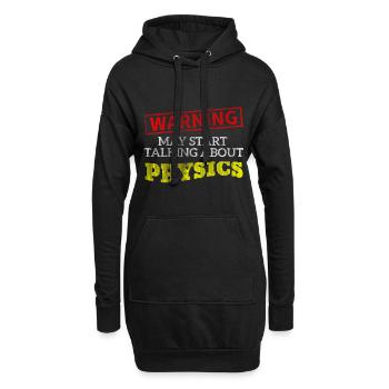 Physics gift - Hoodie Dress - black - Front