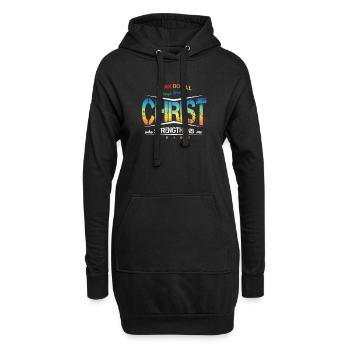 Stolz LGBT Ich kann alles durch Christus tun - Hoodie-Kleid - Schwarz - Vorne