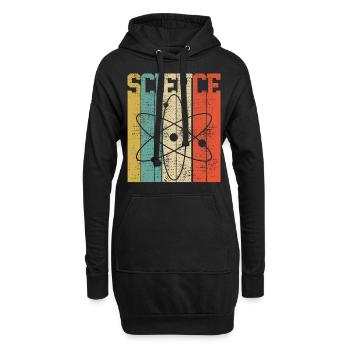SCIENCE ATOM - Sweat-shirt à capuche long Femme - noir - Devant