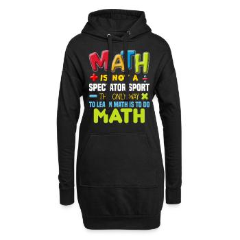 Professeur de mathématiques - Sweat-shirt à capuche long Femme - noir - Devant