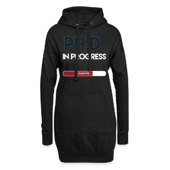 PhD Chargement en cours - Sweat-shirt à capuche long Femme - noir - Devant