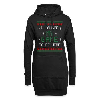Gamer Streamer Weihnachten Haesslich - Hoodie-Kleid - Schwarz - Vorne