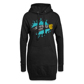 SCHWAMM ÜBER DENGLISCH - Hoodie-Kleid - Schwarz - Vorne