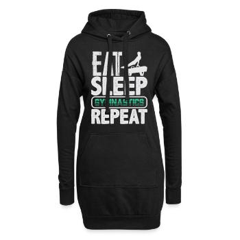 Gymnastics Turnen - Hoodie-Kleid - Schwarz - Vorne