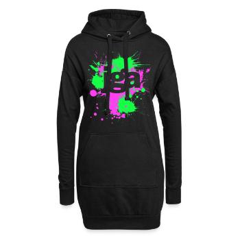 Patchs de trèfle JGA Bachelor Party - Sweat-shirt à capuche long Femme - noir - Devant