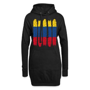 Kolumbien - Hoodie-Kleid - Schwarz - Vorne