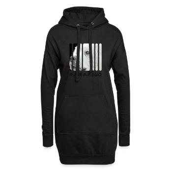 Pastore Maremmano Abruzzese Protection du troupeau chien de compagnie - Sweat-shirt à capuche long Femme - noir - Devant