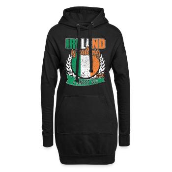 Drapeau national de Dublin Irlande - Sweat-shirt à capuche long Femme - noir - Devant