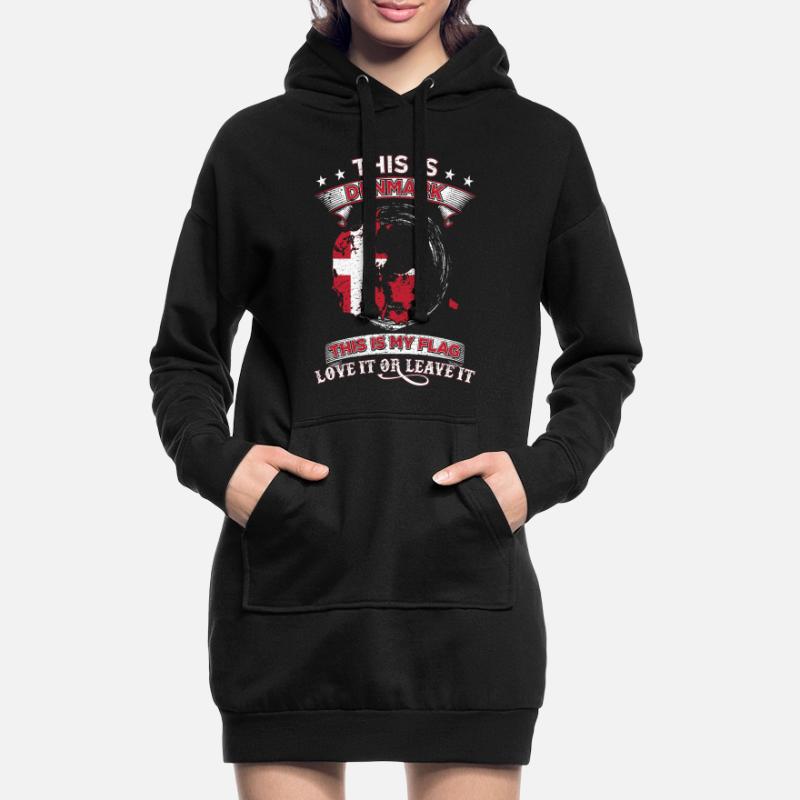C'est le Danemark C'est mon cadeau de drapeau Sweat-shirt à capuche long Femme