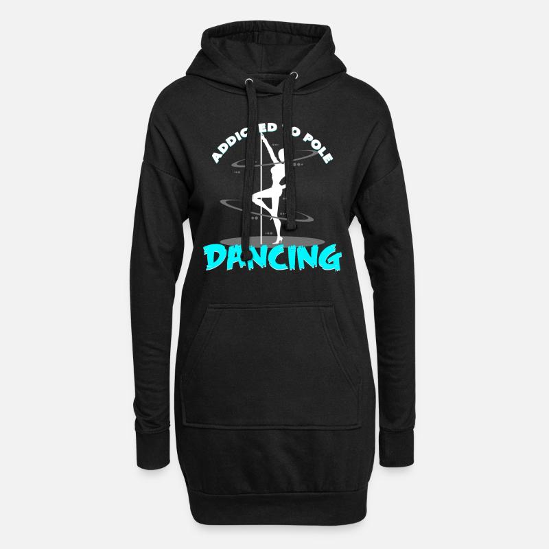 Pole Dance - Hoodie-Kleid - Schwarz